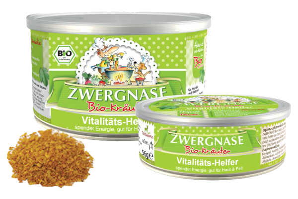 Zwergnase Vitalitätshelfer (Haut, Fell, Energie) für Hunde & Katzen