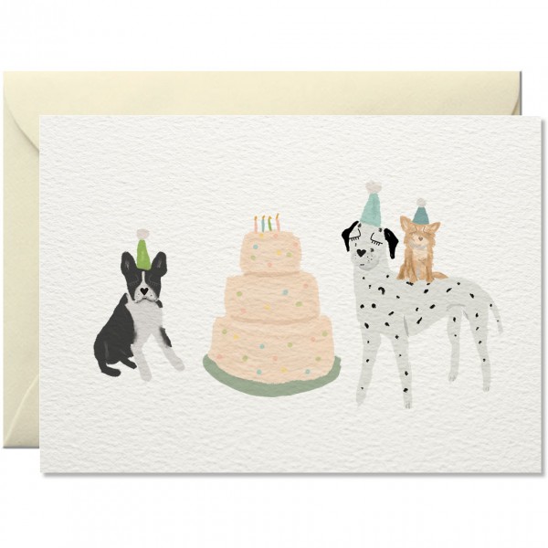 Nelly Castro Geburtstagskarte "Hundekuchen"