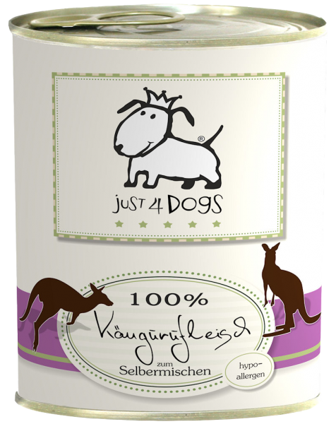 Just4Dogs 100% Kängurufleisch